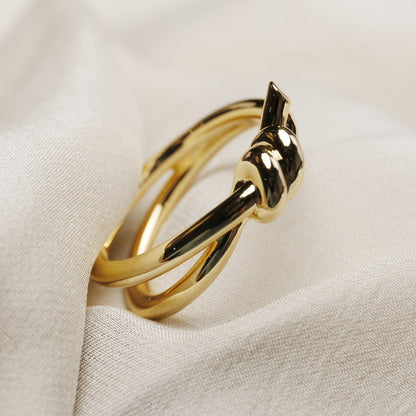 [Lumi Jewelry]KNOT RING GOLD