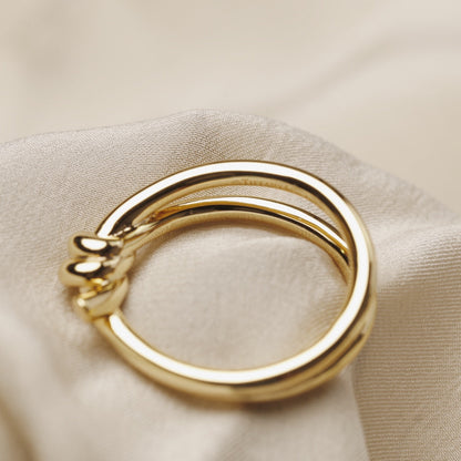 [Lumi Jewelry]KNOT RING GOLD