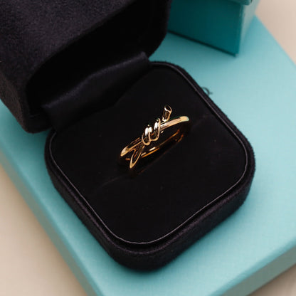 [Lumi Jewelry]KNOT RING PINK GOLD