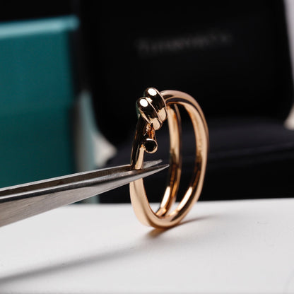 [Lumi Jewelry]KNOT RING PINK GOLD
