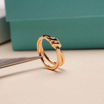 [Lumi Jewelry]KNOT RING PINK GOLD