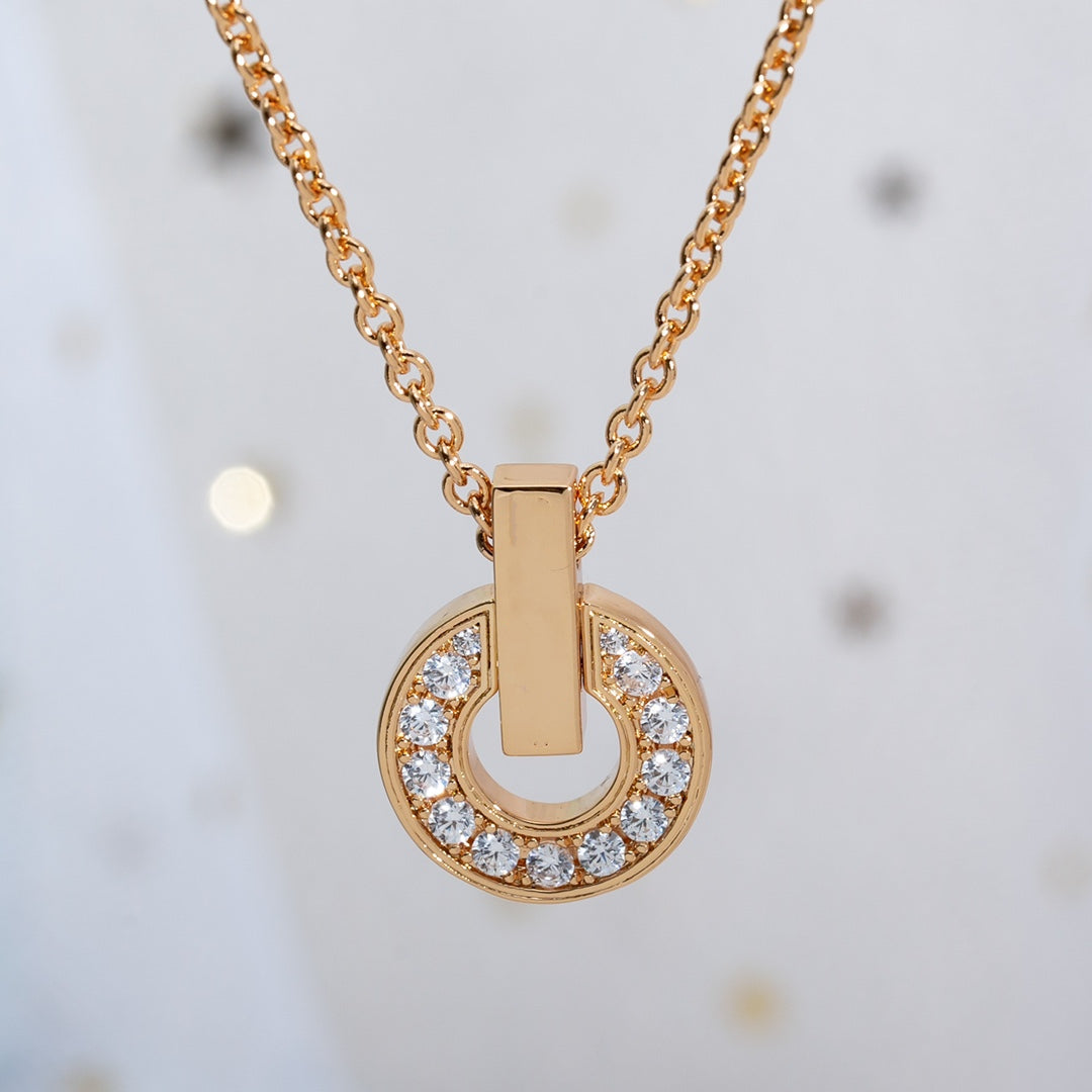 [Lumi Jewels]GARI NECKLACE PINK GOLD DIAMOND
