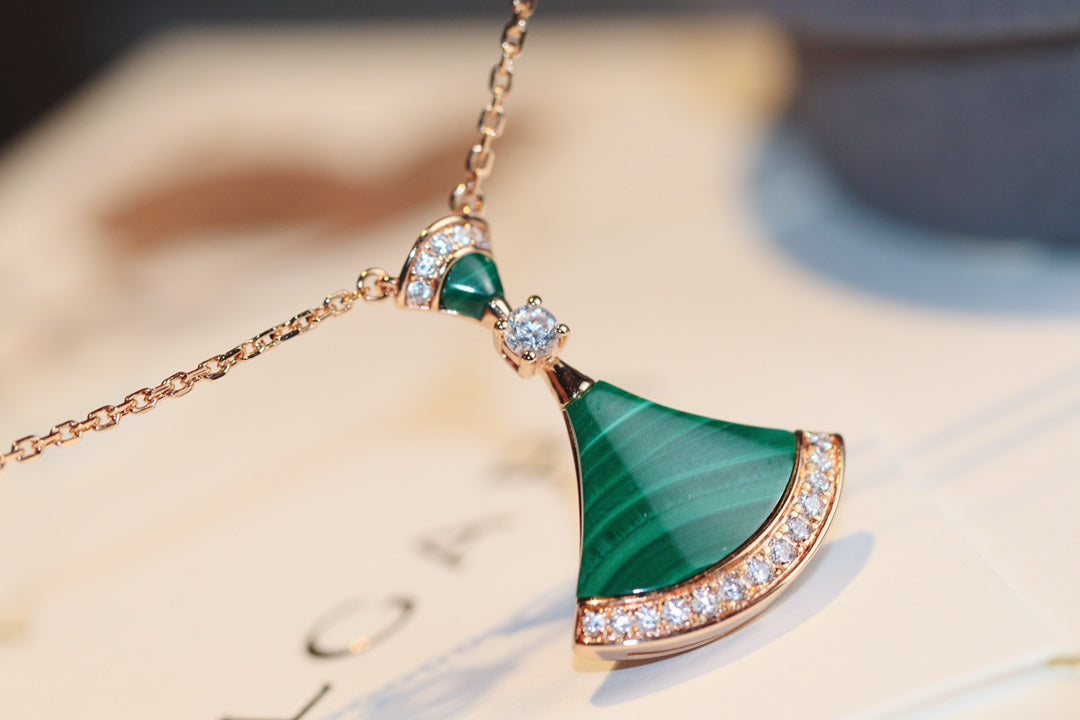 [Lumi Jewels]DREAM NECKLACE MALACHITE DIAMOND