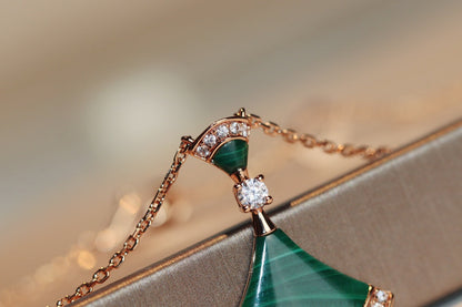 [Lumi Jewels]DREAM NECKLACE MALACHITE DIAMOND