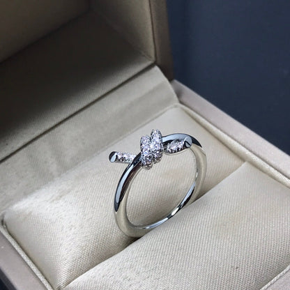[Lumi Jewelry]KNOT RING 1.2MM DIAMOND