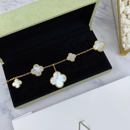 [Lumi Jewels]MAGIC CLOVER MOP GOLD BRACELET 5 MOTIFS
