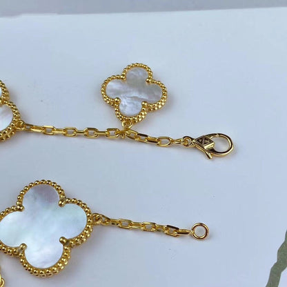 [Lumi Jewels]MAGIC CLOVER MOP GOLD BRACELET 5 MOTIFS