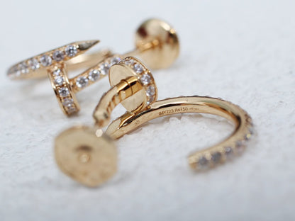 [Lumi Jewels]JUSTE EARRINGS 12.75MM PINK GOLD DIAMOND