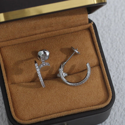[Lumi Jewelry]JUSTE FULL DIAMOND SMALL EARRINGS