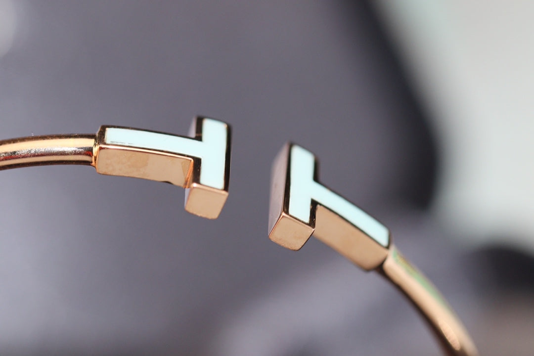 [Lumi Jewelry]T BRACELET 1.8MM TURQUOISE PINK GOLD