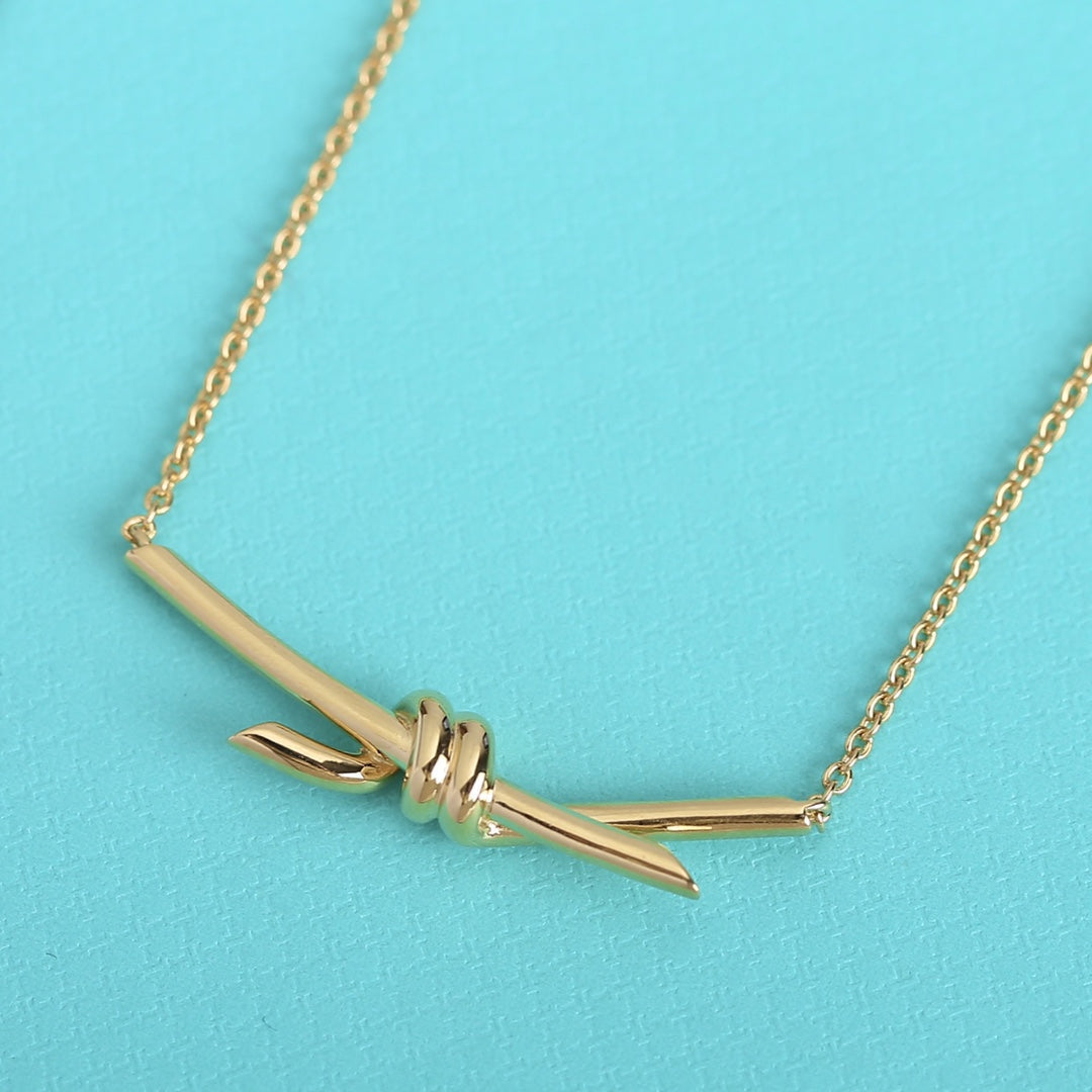 [Lumi Jewelry]KNOT NECKLACE GOLD