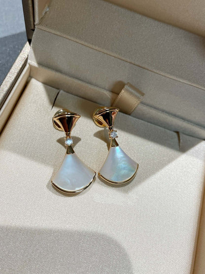 [Lumi Jewels]DREAM MOP 1 DIAMOND EARRINGS