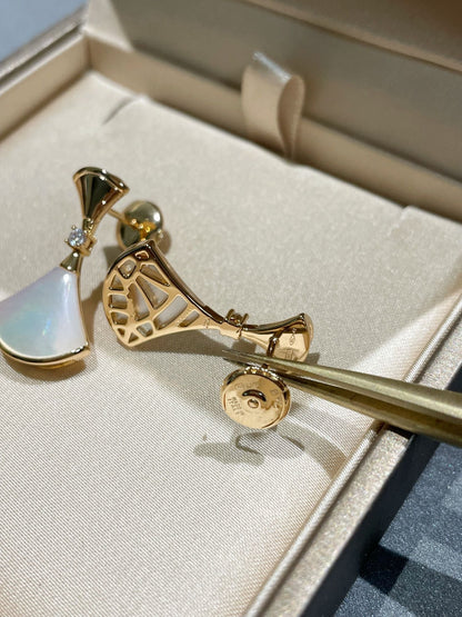[Lumi Jewels]DREAM MOP 1 DIAMOND EARRINGS