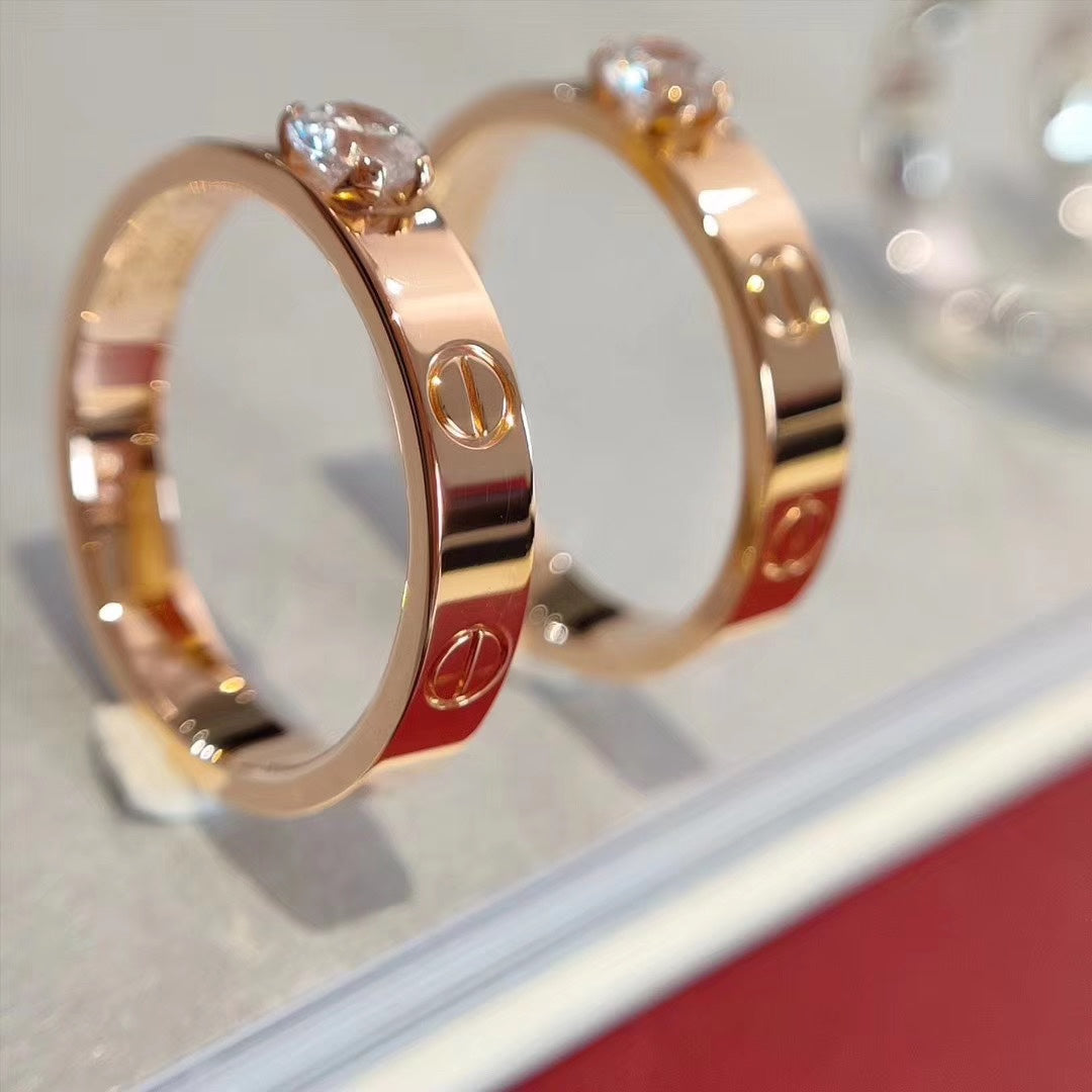 [Lumi Jewels]LOVE RING 3.6MM 1 BIG DIAMOND