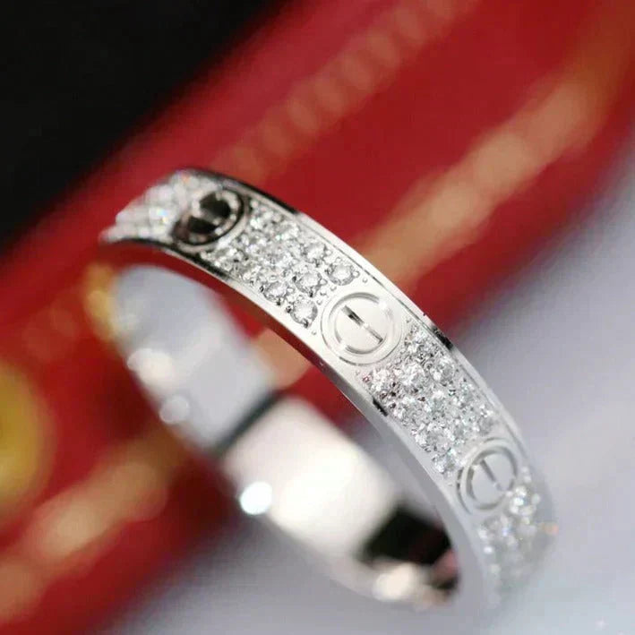 [Lumi Jewels]LOVE RING 3.6MM DIAMOND PAVED