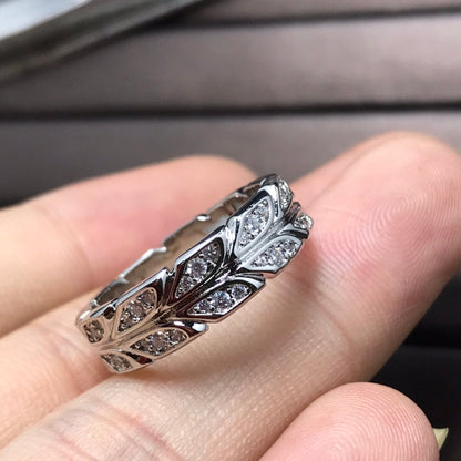 [Lumi Jewelry]OLIVE LEAF RING DIAMONDS