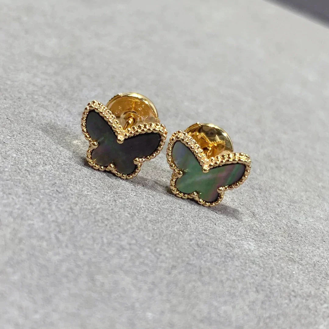 [Lumi Jewels]BUTTERFLY DARK MOP  EARRINGS