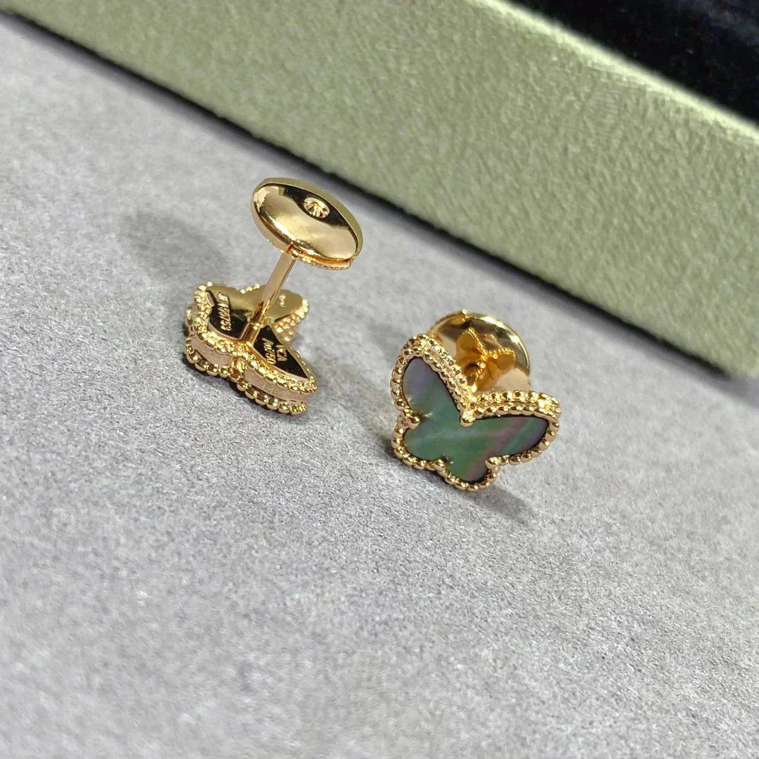 [Lumi Jewels]BUTTERFLY DARK MOP  EARRINGS