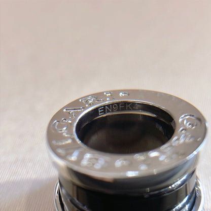 [Lumi Jewels]ZERO 1 BLACK CERAMIC SILVER NECKLACE