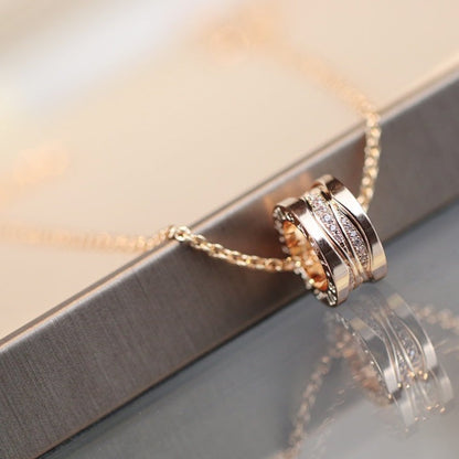 [Lumi Jewels]ZERO 1 PINK GOLD DIAMOND NECKLACE