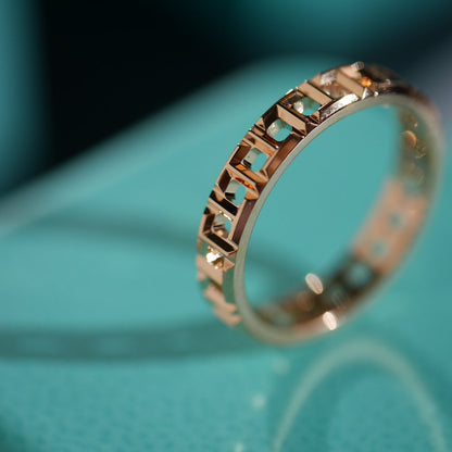 [Lumi Jewelry]T TRUE 3.5MM PINK GOLD RING