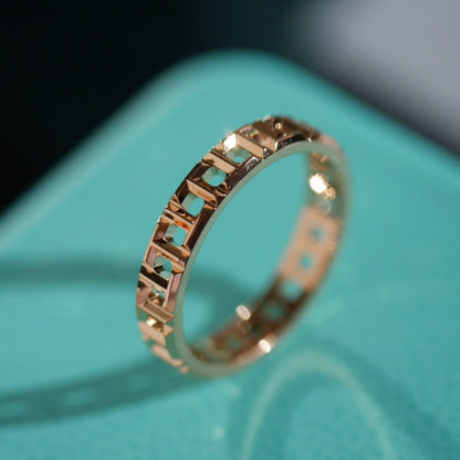 [Lumi Jewelry]T TRUE 3.5MM PINK GOLD RING