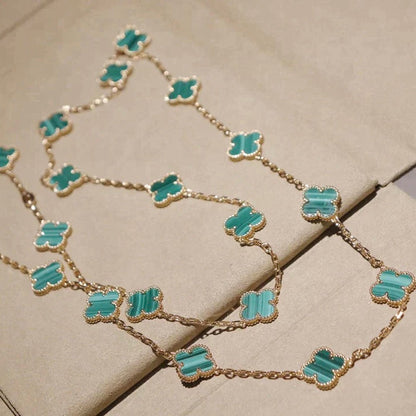 [Lumi Jewels]CLOVER 20 MOTIFS MALACHITE GOLD
