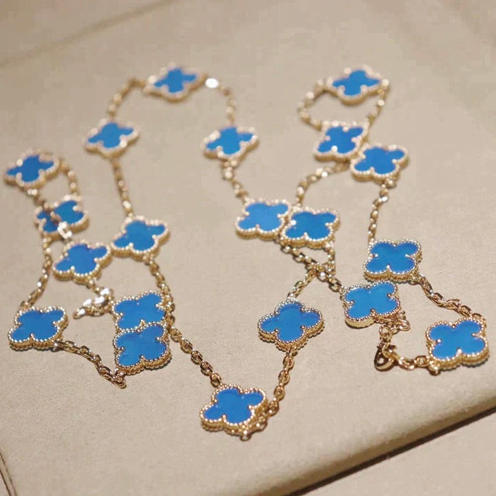 [Lumi Jewels]CLOVER 20 MOTIFS TURQUOISE GOLD