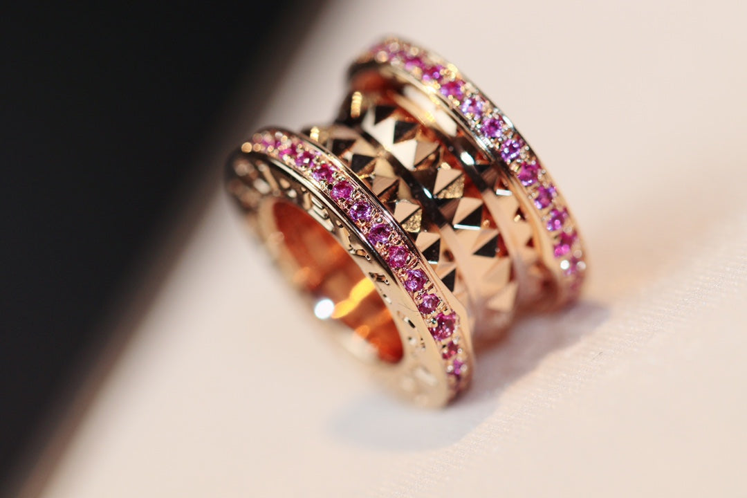 [Lumi Jewels]ZERO 1 ROCK PINK GOLD PINK DIAMOND NECKLACE