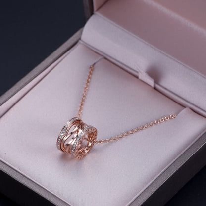 [Lumi Jewels]ZERO 1 PINK GOLD DIAMOND OPEN NECKLACE
