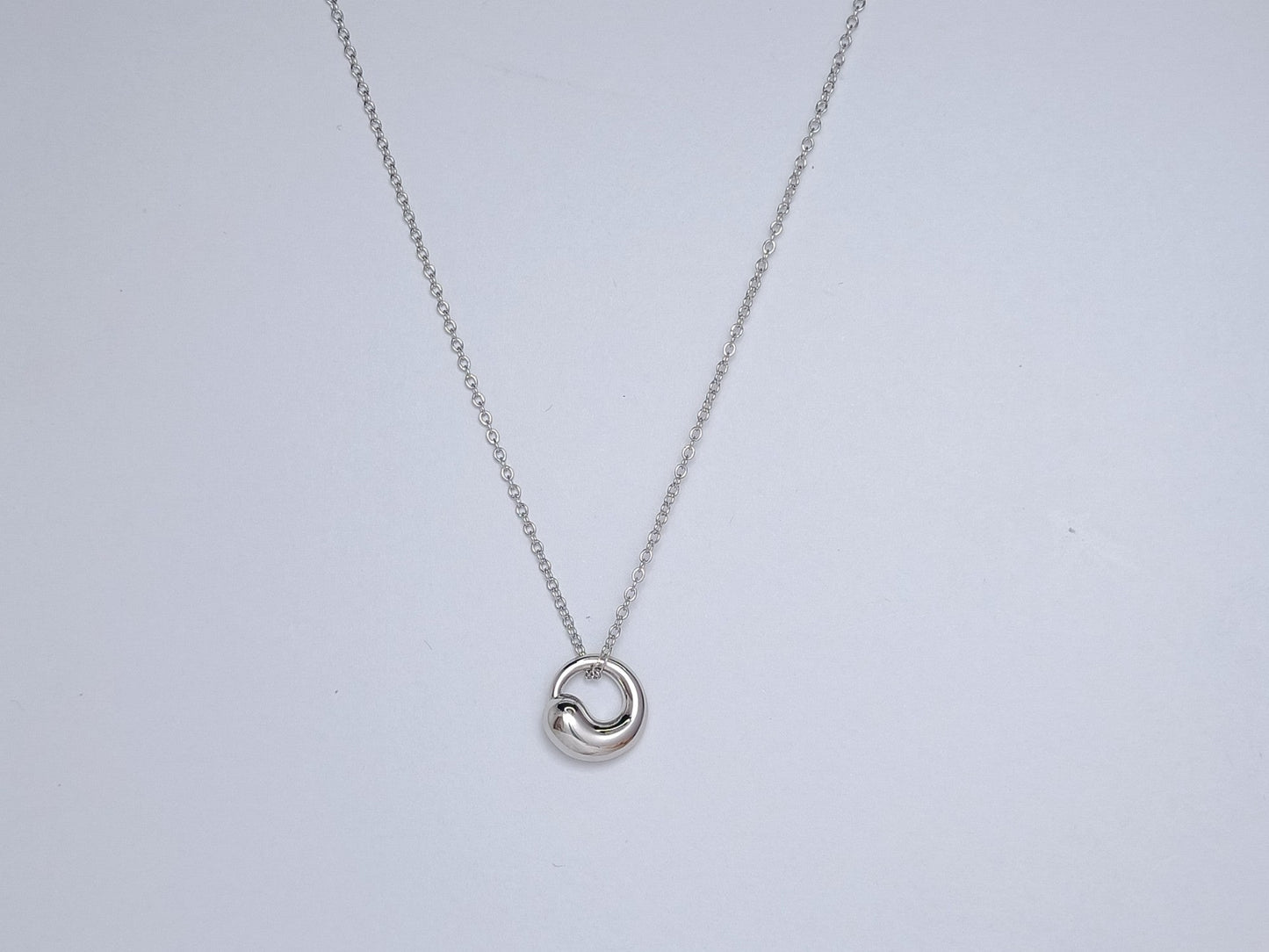 [Lumi Jewelry]SNAIL PEDANT SILVER NECKLACE
