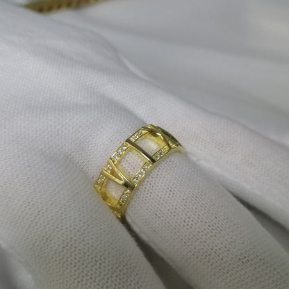 [Lumi Jewelry]ATLAS LARGE OPEN DIAMOND RING