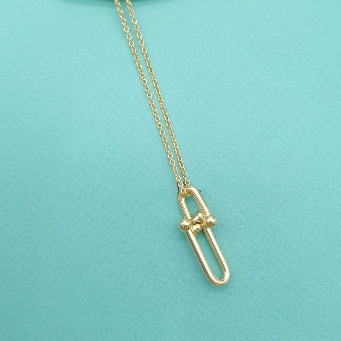 [Lumi Jewelry]HARDWEAR GOLD DROP PEDANT NECKLACE