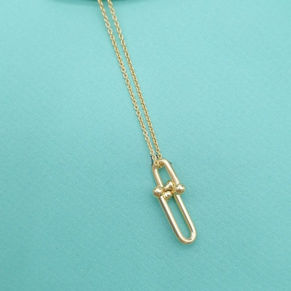 [Lumi Jewelry]HARDWEAR GOLD DROP PEDANT NECKLACE