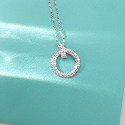 [Lumi Jewelry]T WIRE PEDANT DIAMOND NECKLACE