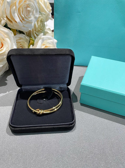 [Lumi Jewelry]KNOT DOUBLE ROW GOLD BRACELET