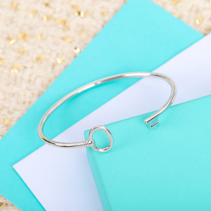 [Lumi Jewelry]KEY WIRE OVAL BRACELET