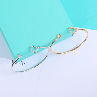 [Lumi Jewelry]KEY WIRE OVAL BRACELET