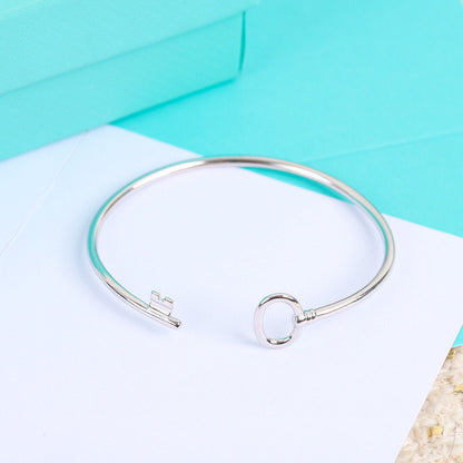[Lumi Jewelry]KEY WIRE OVAL BRACELET