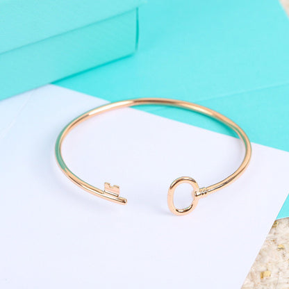 [Lumi Jewelry]KEY WIRE OVAL BRACELET