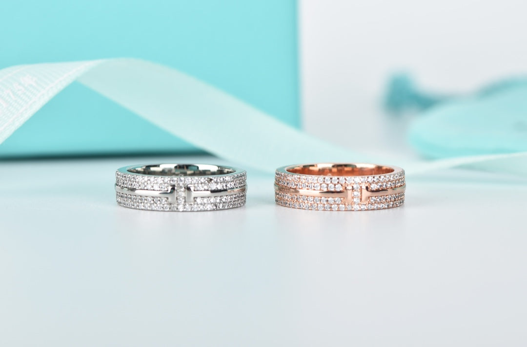 [Lumi Jewelry]T WIRE DIAMOND RING