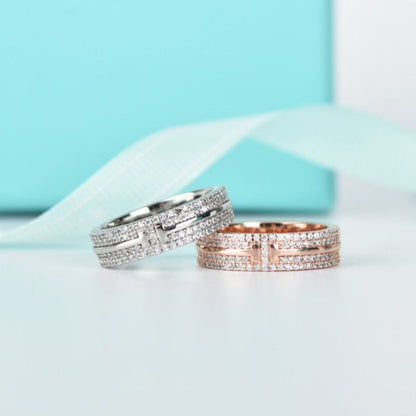 [Lumi Jewelry]T WIRE DIAMOND RING