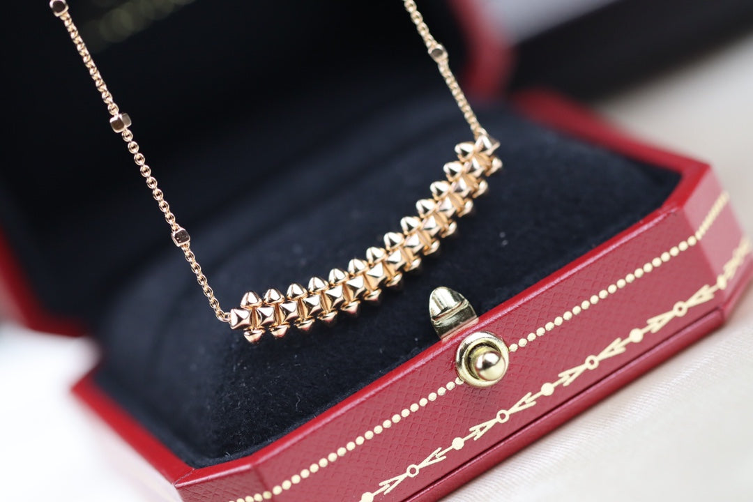 [Lumi Jewels]CLASH PINK GOLD NECKLACE