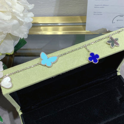 [Lumi Jewels]LUCKY SPRING SILVER BRACELET 4 MOTIF