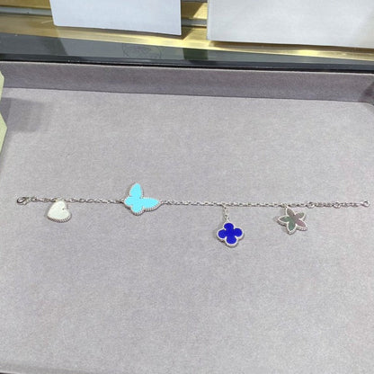[Lumi Jewels]LUCKY SPRING SILVER BRACELET 4 MOTIF