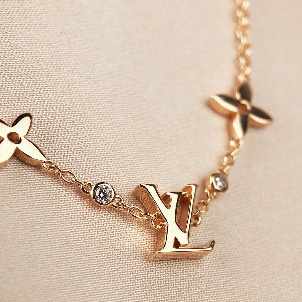 [Lumi Jewels]STAR AND SUN 7 MOTIFS GOLD BRACELET
