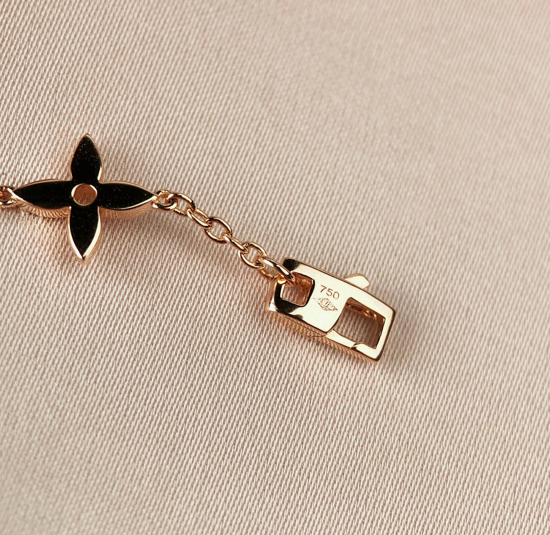 [Lumi Jewels]STAR AND SUN 7 MOTIFS GOLD BRACELET