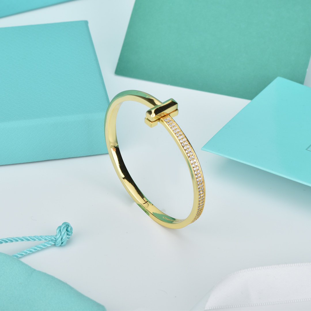 [Lumi Jewelry]WIDE DIAMONDS HINGED BANGLE