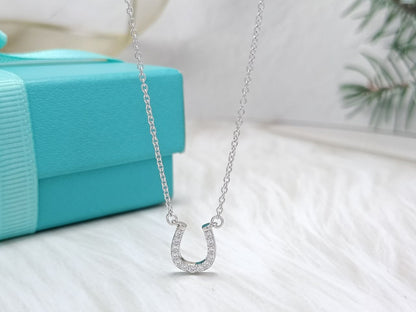 [Lumi Jewelry]U PEDANT DIAMOND NECKLACE