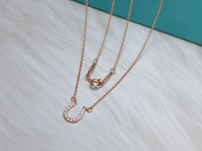 [Lumi Jewelry]U PEDANT DIAMOND NECKLACE